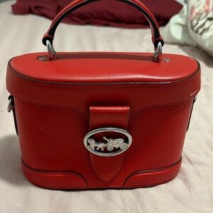 Red Leather Handbag